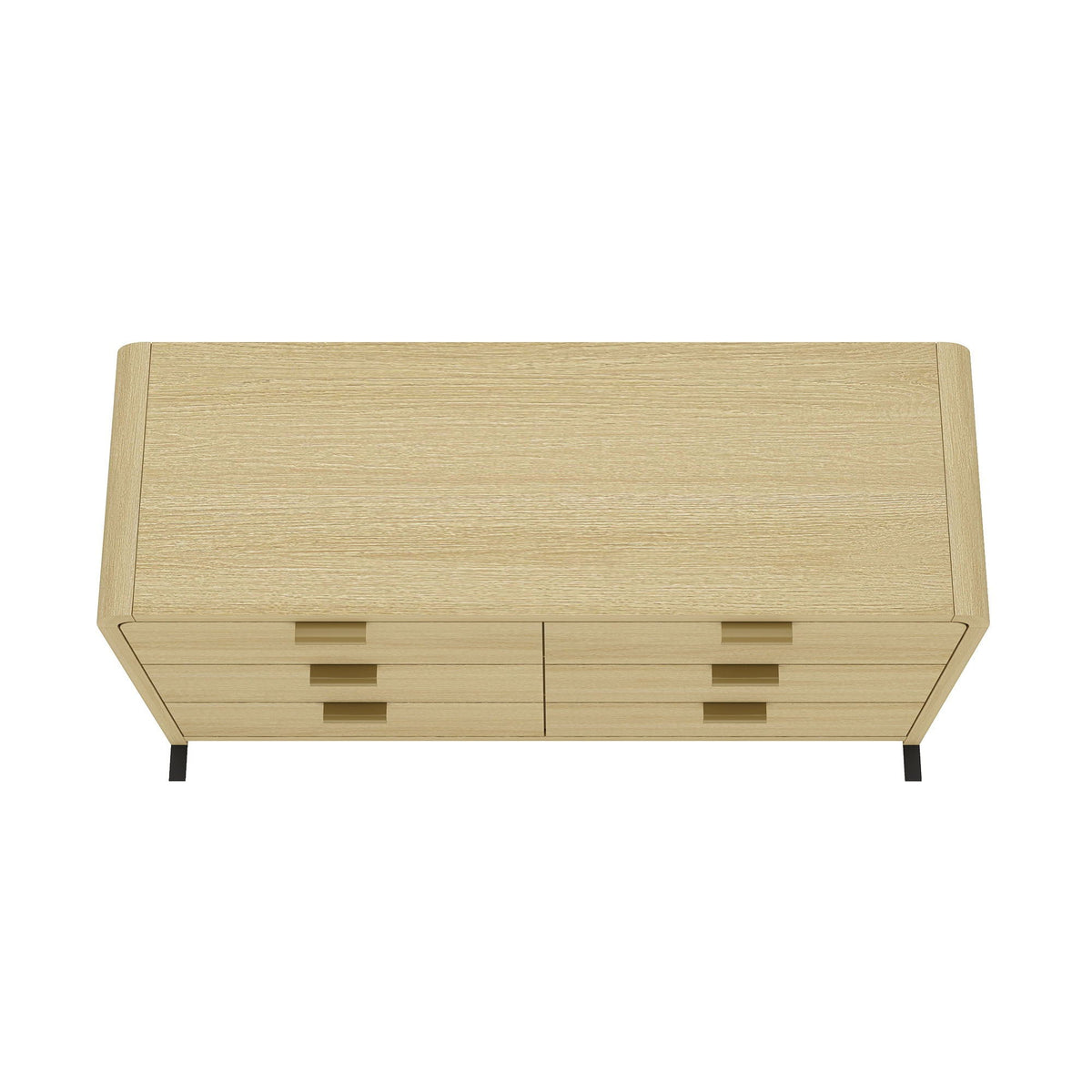 Grace - Double Dresser With 6 Drawers - Oak