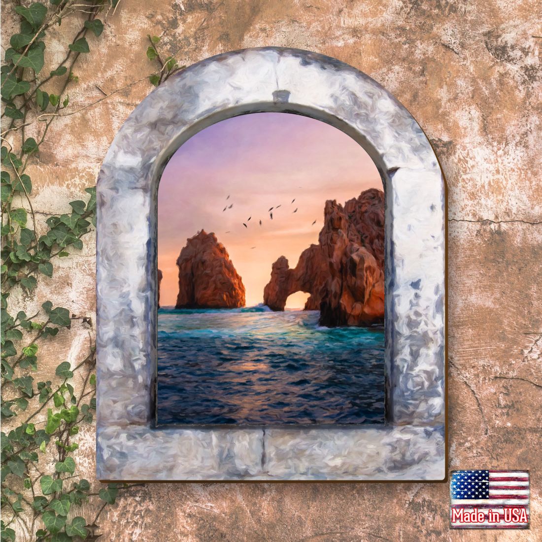 Sunset Serenity Wall Door Hanger by G. DeBrekht - Coastal Sea-Life Decor - 8491001W
