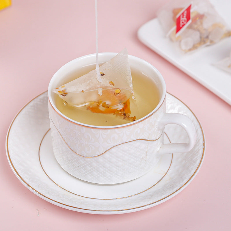 Pineapple Osmanthus Snow Pear Fruit Tea – Kumquat & Floral Tisane (15 Triangle Bags / 120g)