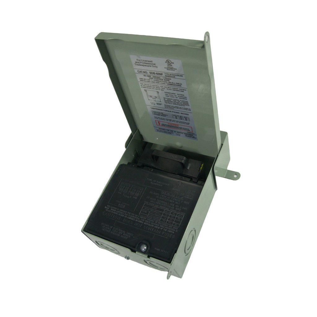 Wall-Mounted 60A Non-Fusible AC Disconnect Box