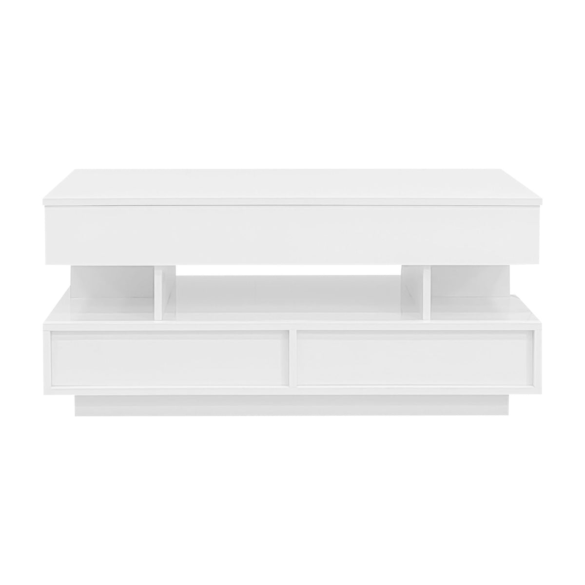 Multi Functional Lift Top Coffee Table With 2 Drawers