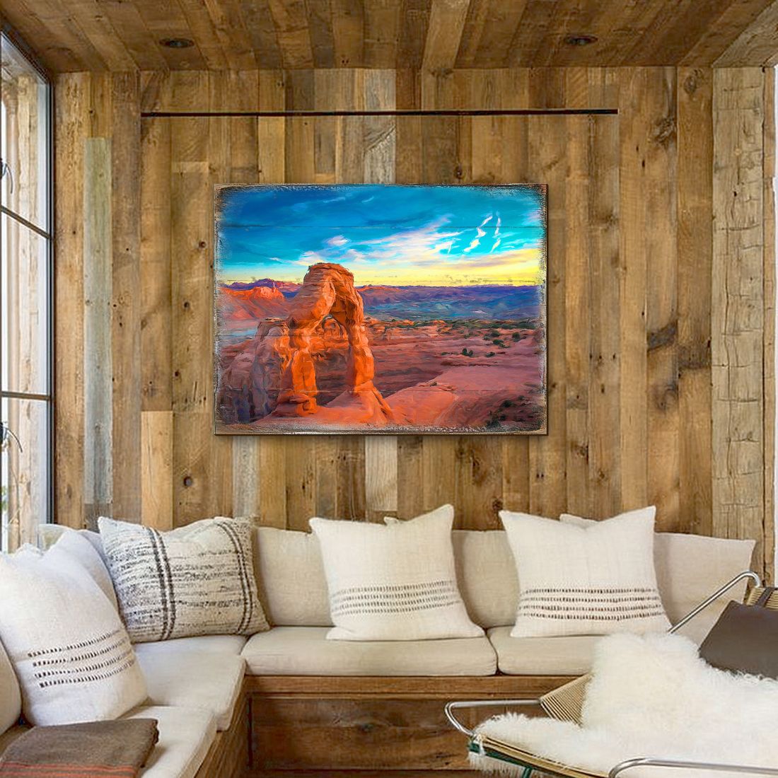 Hogle Canyon Art Wooden Wall Art by Nature Wonders - Nature Wildlife Decor  - 95245B