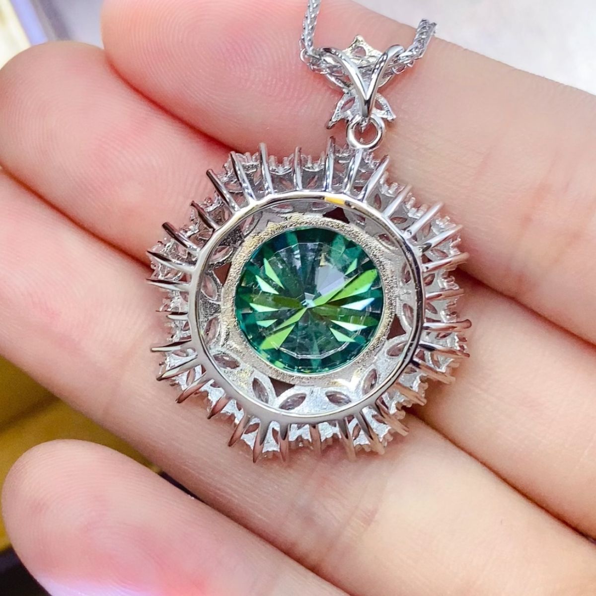 10 Carat Sparkala™ 925 Sterling Silver Pendant Necklace