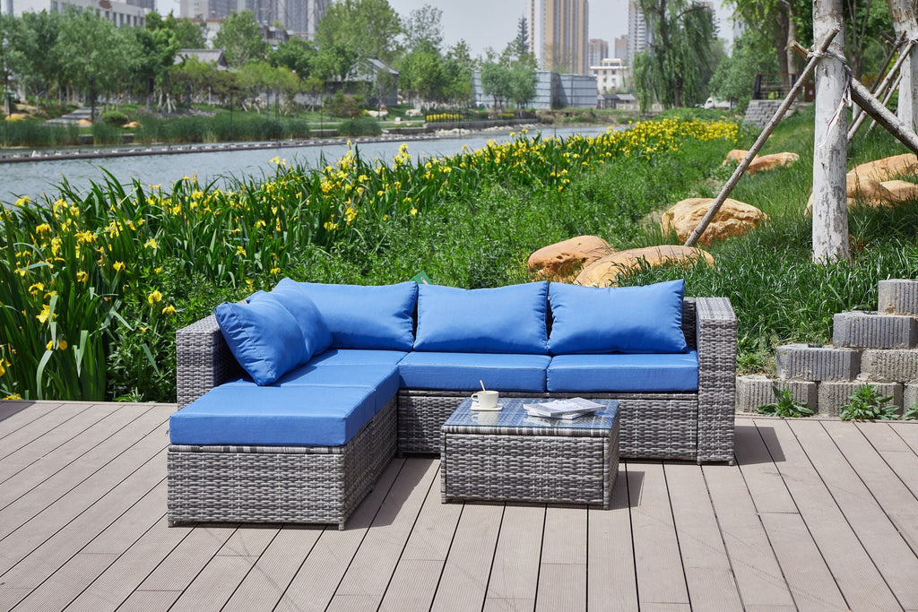 Patio Sofa With Cushions