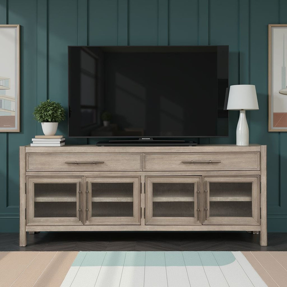 Cypress Lane - TV Stand Console - White Oak
