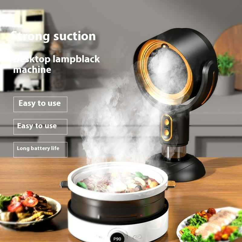 Portable Desktop Smoke Remover & Range Hood – Compact Air Purifier for Kitchen & Office