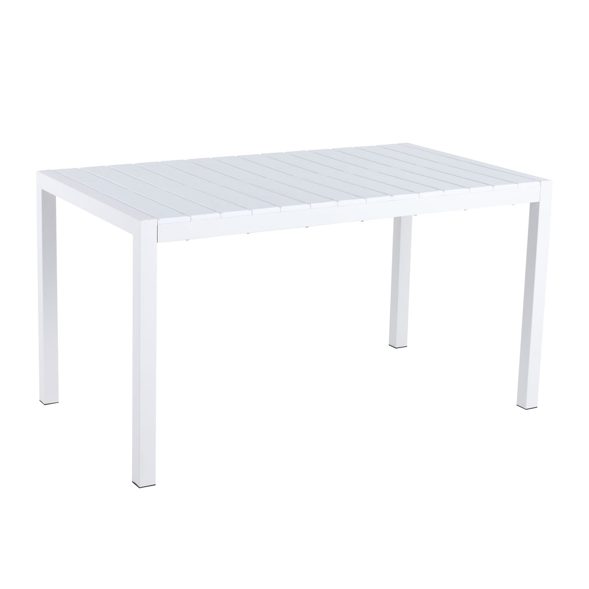 4 Piece Set Of Modern Striped Color- Blocking Single Chairs With Long Table