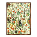 Flowers Montessori Wooden Poster - Homeschool I Educational Poster - Classroom Decor - Aesthetic - 310222