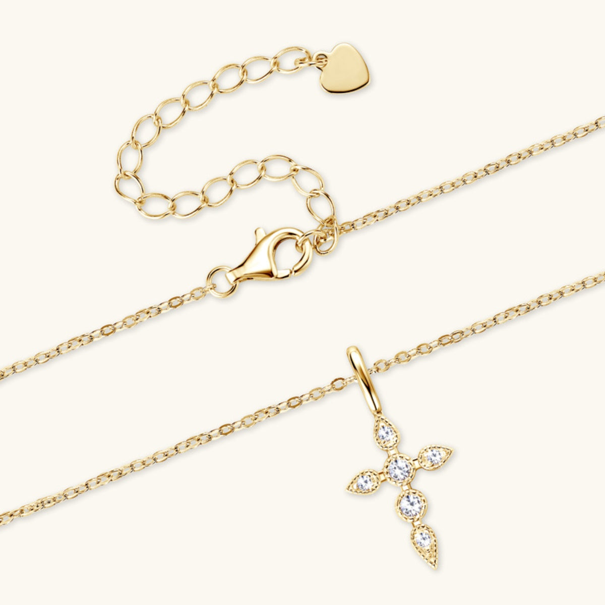 Sparkala™ Cross Pendant Necklace (18k Gold over Fine Sterling Silver)