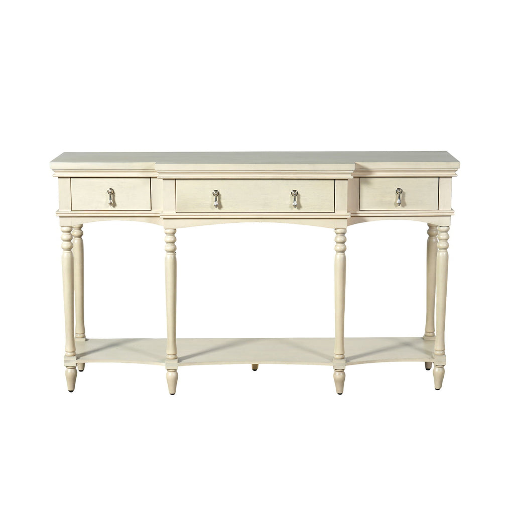 Retro Console Table With 3 Soft Close Drawers