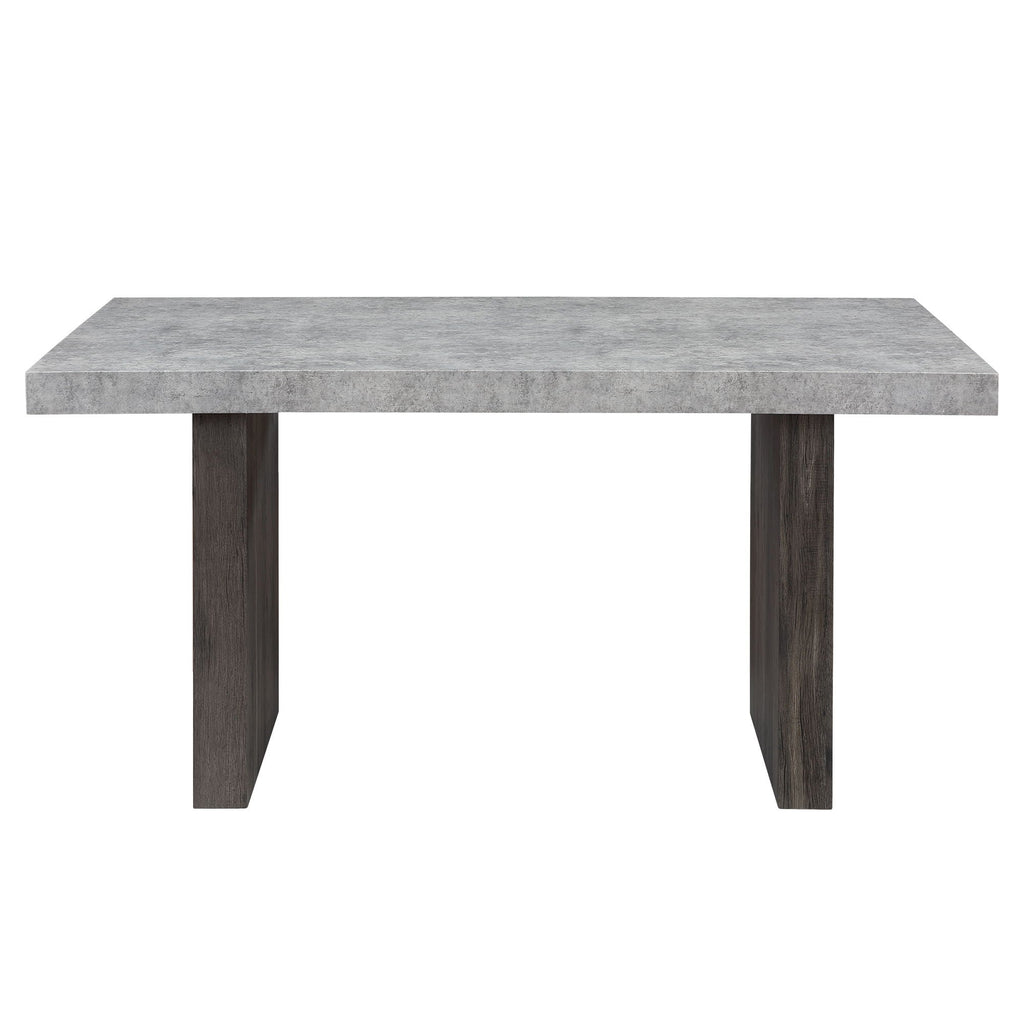 Susan - Dining Table Set With Base - Gray
