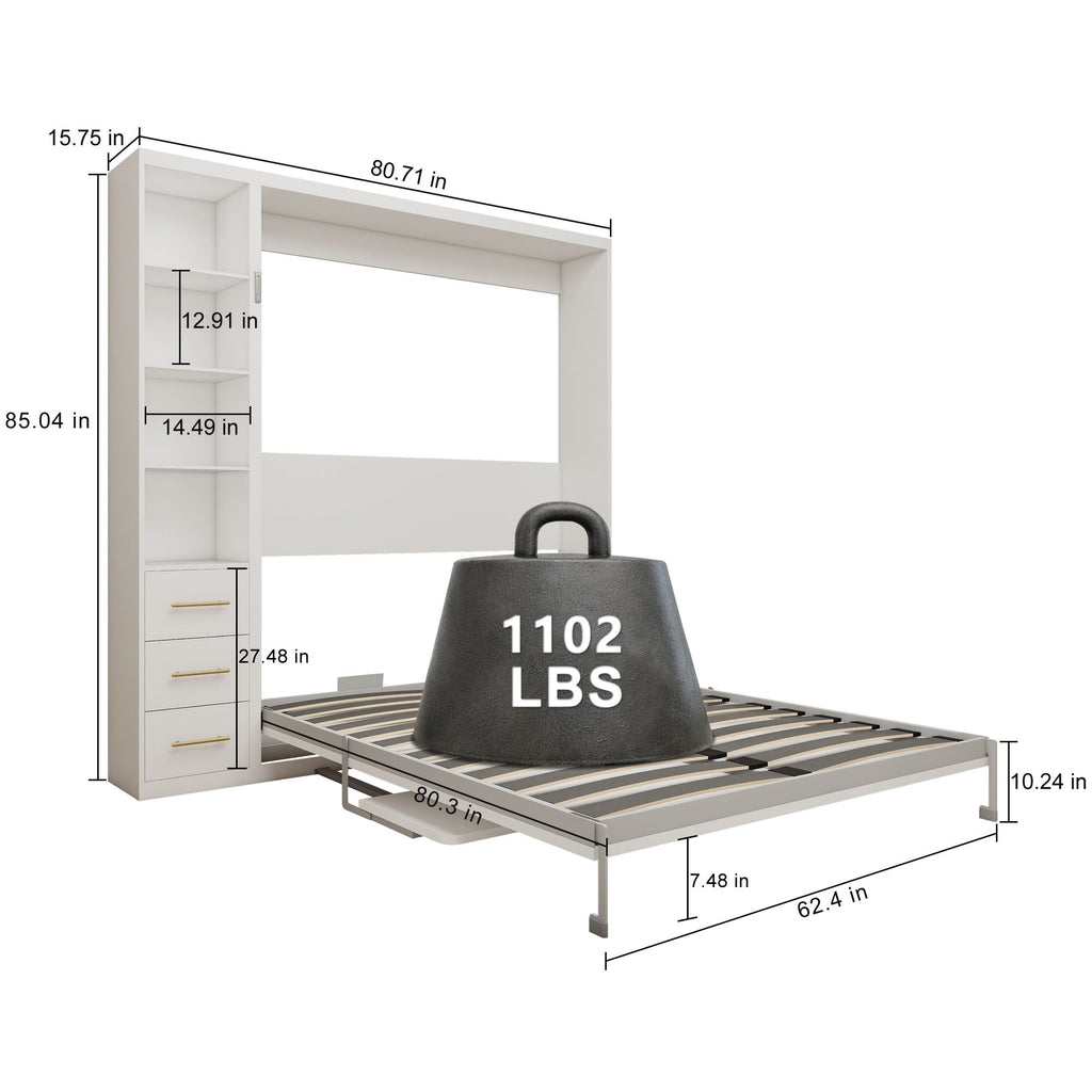Folding Vertical Murphy Wall Bed
