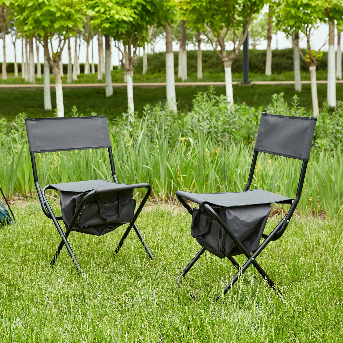 Folding Outdoor Chairs With Storage Bag, Portable Chair For Indoor, Outdoor Camping, Picnics And Fishing