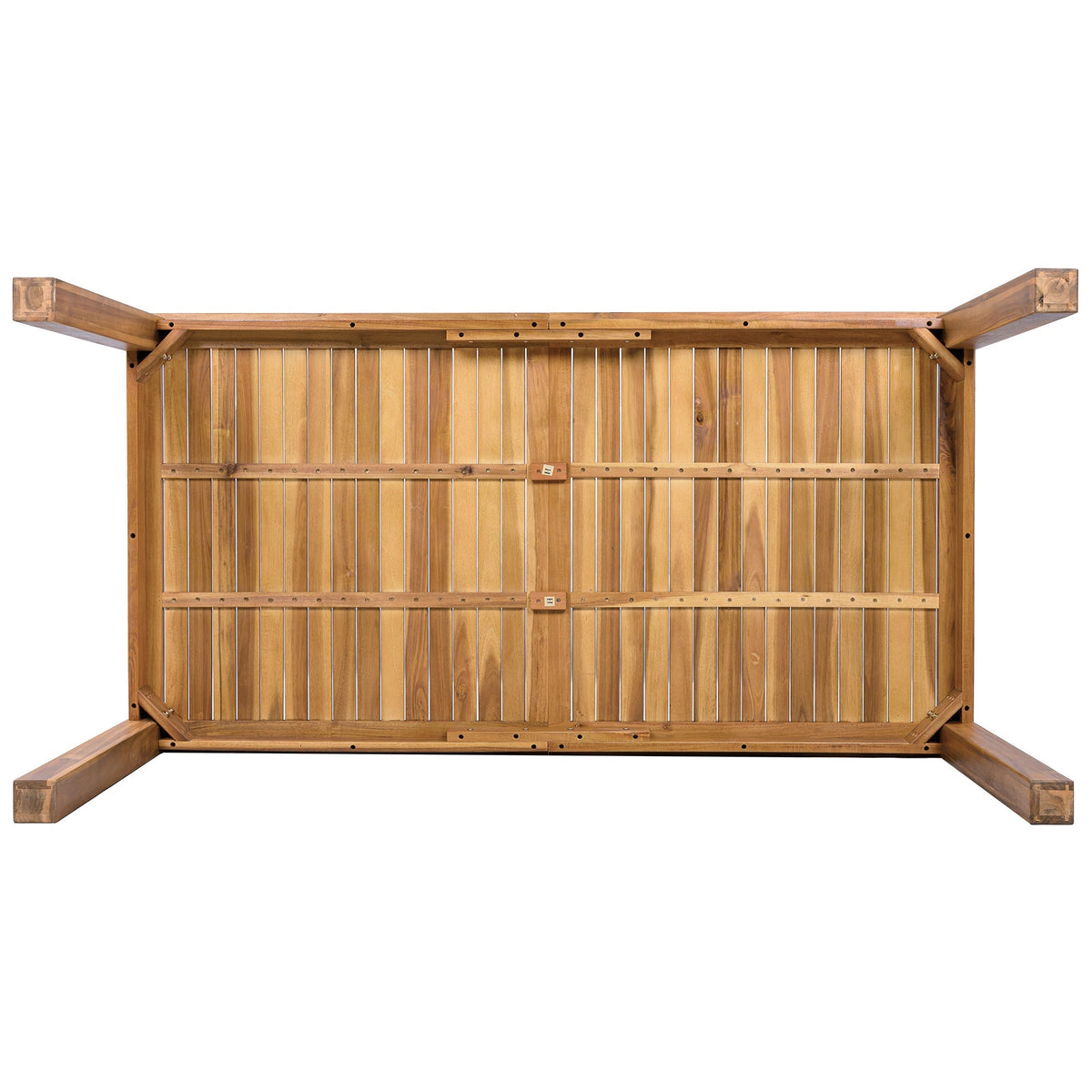 TOPMAX Patio 5pcs Wooden Dining Table Set