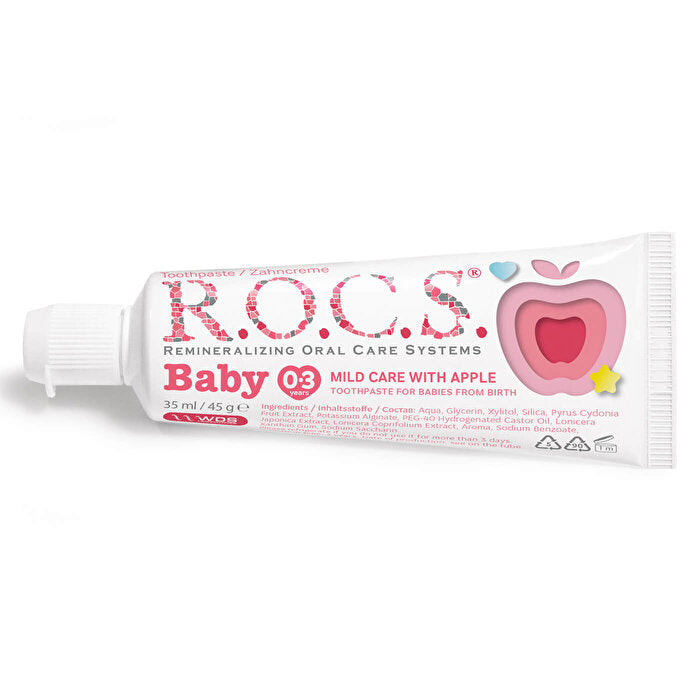 ROCS Baby 0-3 Years Toothpaste 35 ml / Apple Puree