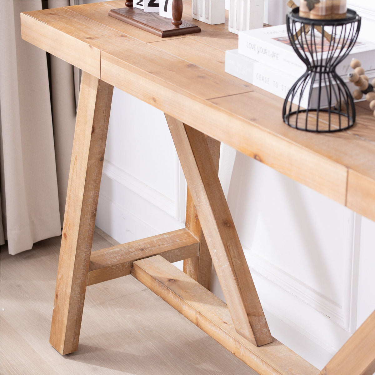 A-Frame Console Table - Natural