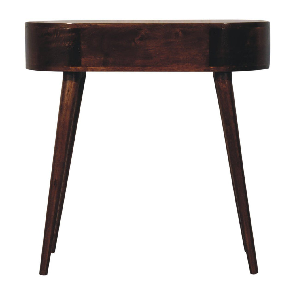 Rounded Wood Table
