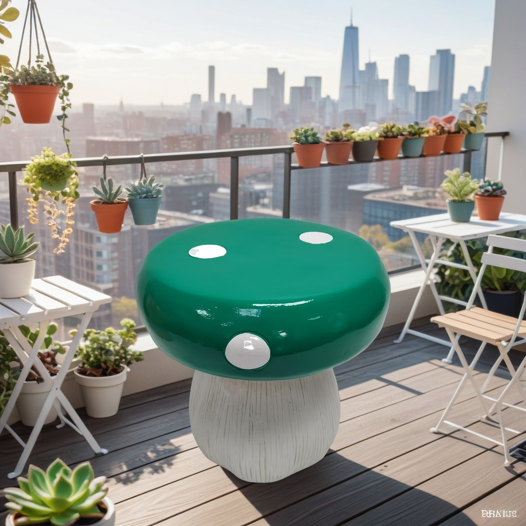 Mushroom Model Resin Stool