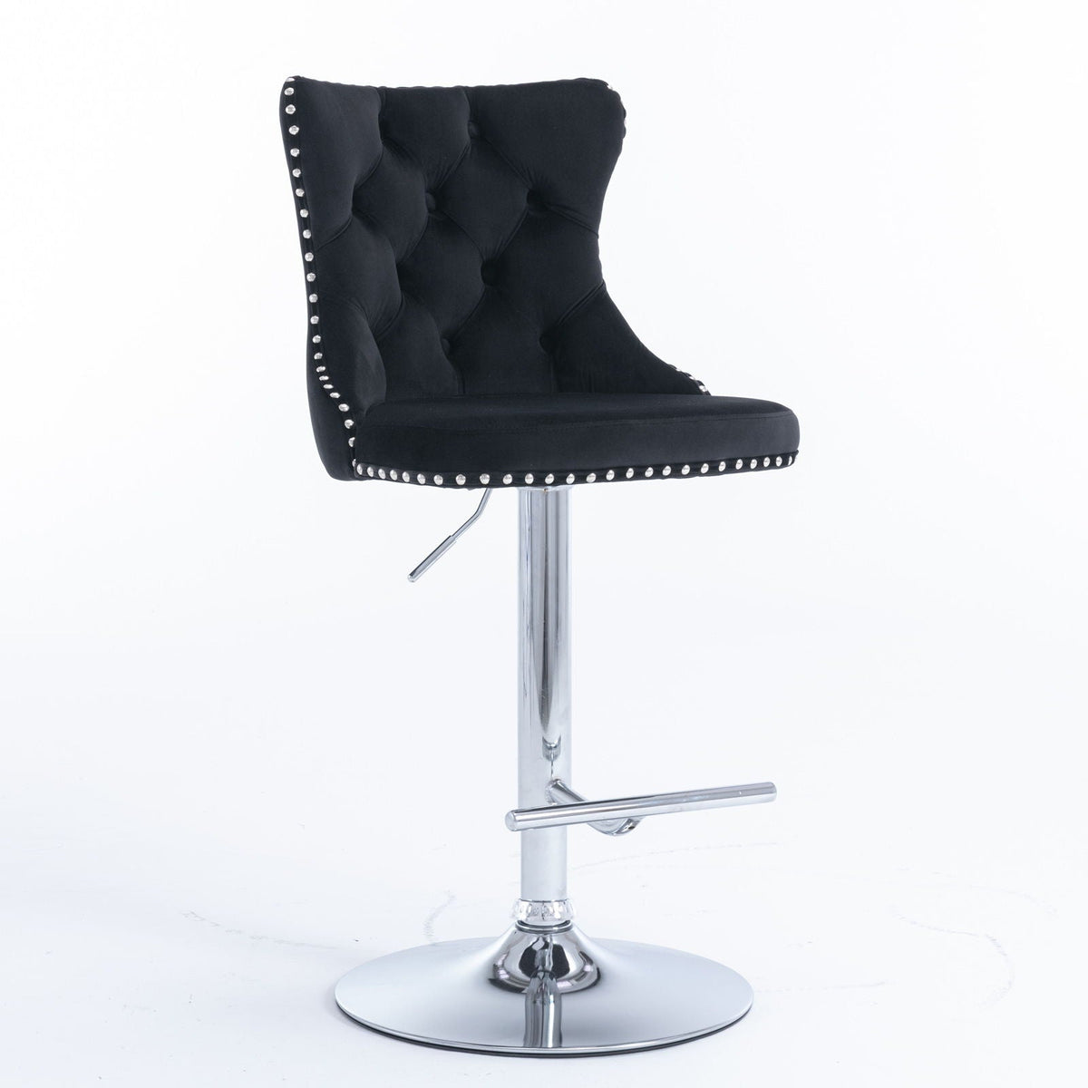 Swivel Adjustable Height Barstools Set of 2