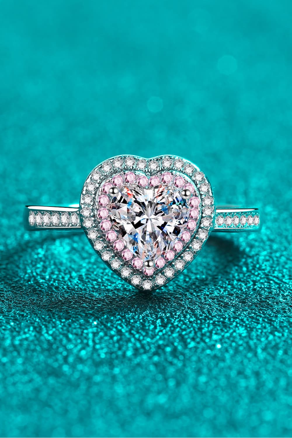 1 Carat Sparkala™ Two Tone Heart (Rhodium over Sterling Silver)
