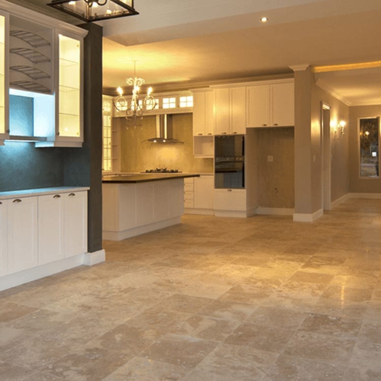 Denizli Beige Travertine Honed and Filled Floor and Wall Tile - Livfloors Collection