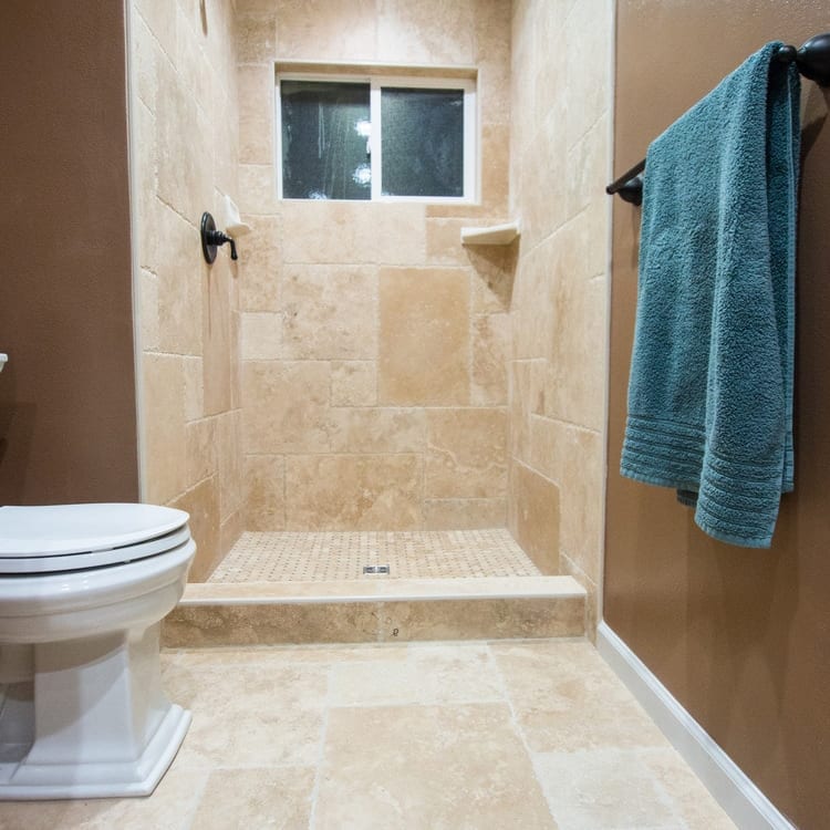 Denizli Beige Antique Pattern Travertine Tile - Full Truckload