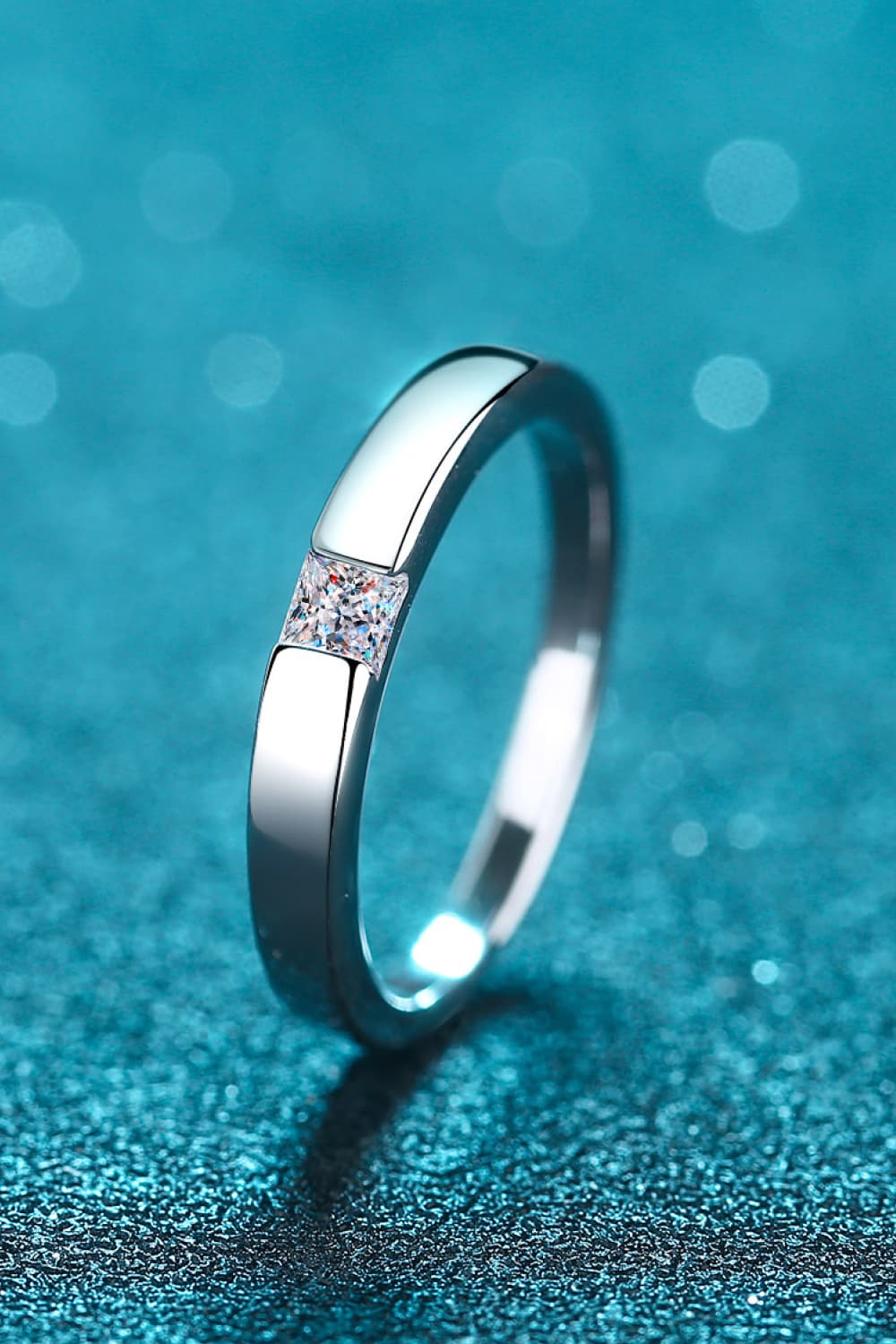 Inlaid Sparkala™ Rhodium-Plated Ring