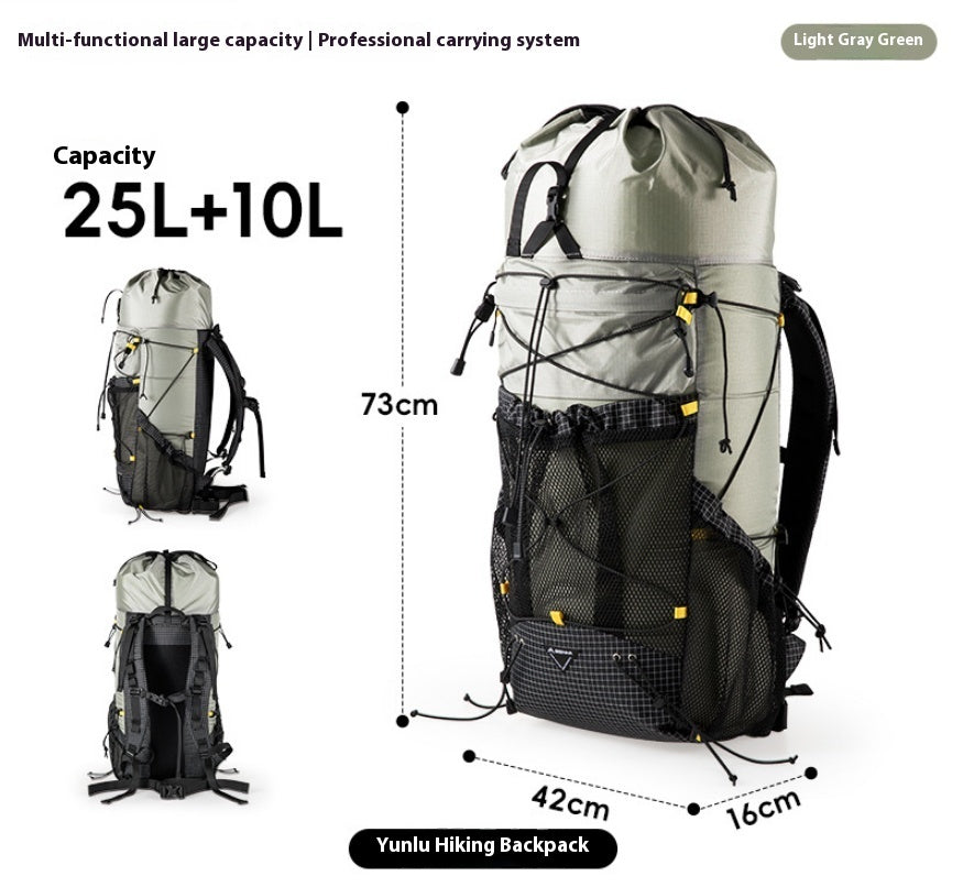 Outdoor Mountaineering Bag 35L Hiking Large Capacity Backpack