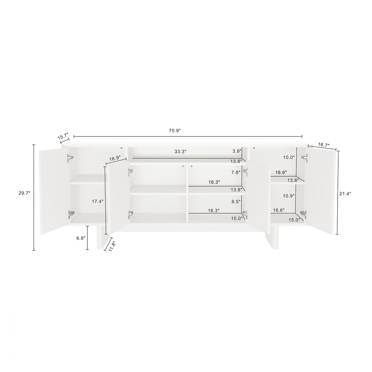 Ella - Sideboard With Adjustable Shelves
