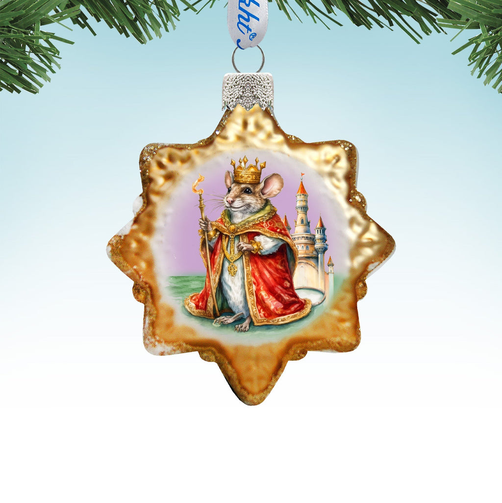 Mouse King Mercury Glass Ornaments by G. Debrekht - Christmas Decor - 776025