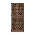4 Door Cabinet With 1 Drawer, With 4 Adjustable Inner Shelves, Storage Cabinet