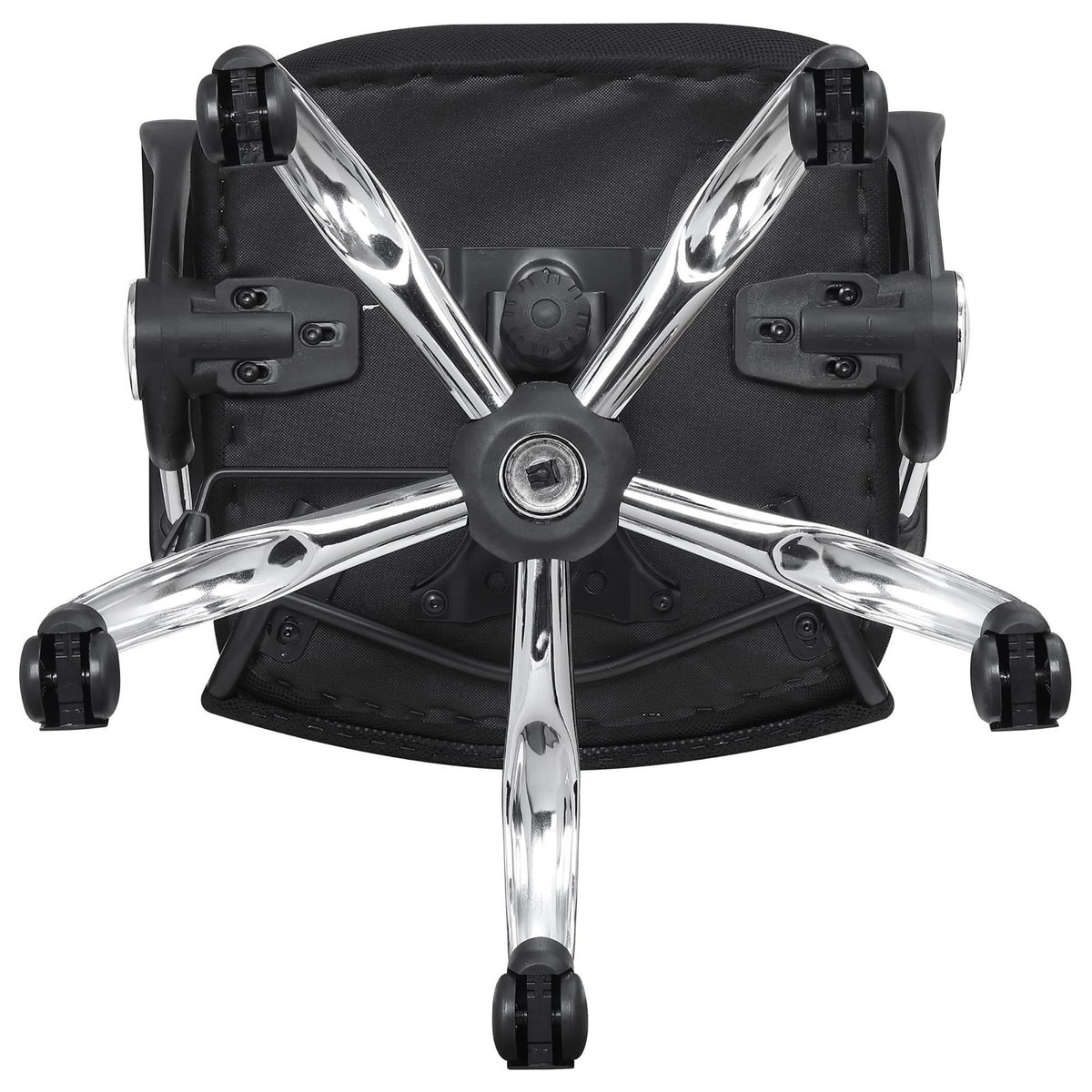 Swivel Office Chair With Base Adjustable Height - Black