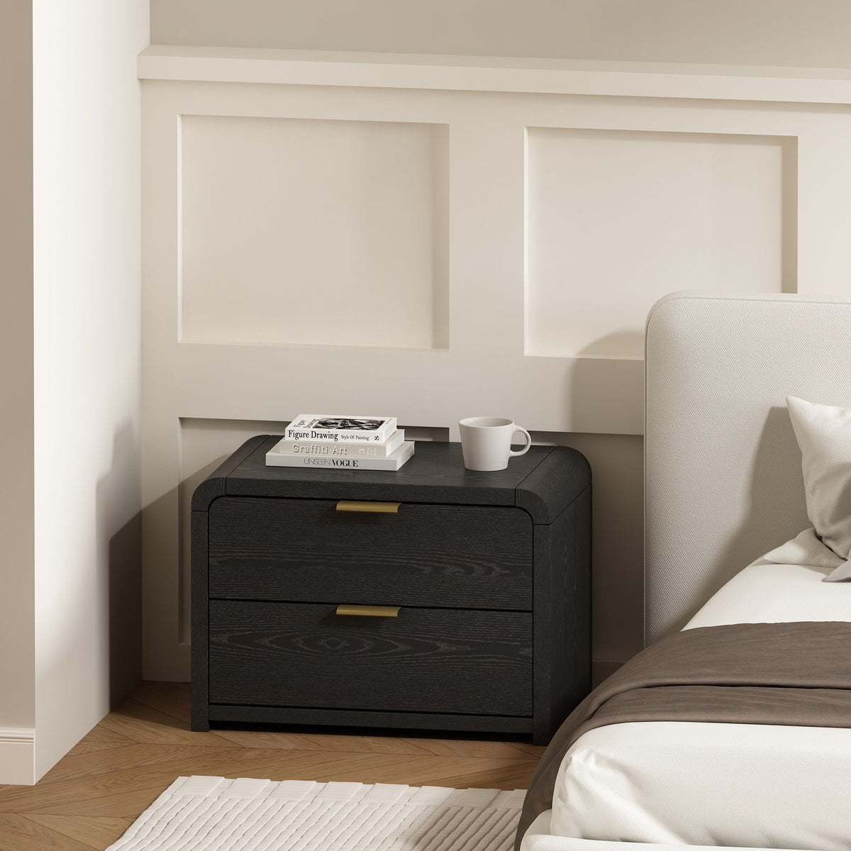 Grace - Nightstand With Modern Minimalist Design
