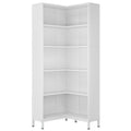 L-Shaped Bookcase, 5 Tier Freestanding Corner Bookshelf