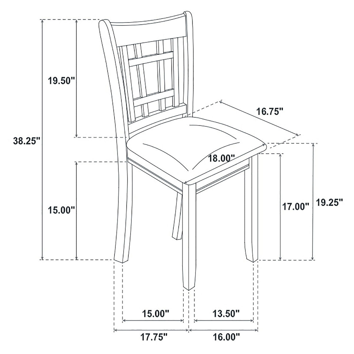 Hester - 5 Piece Dining Set - Espresso