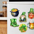 St. Patrick's Day Decorative Eco Wood Magnets Set of 6 by G. Debrekht - St. Patrick's Day Decor - 8090058G-S6