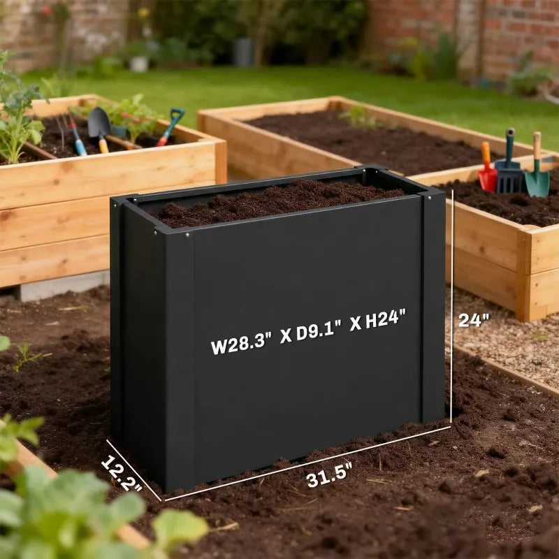 Patio Planter Box, Raised Garden Bed