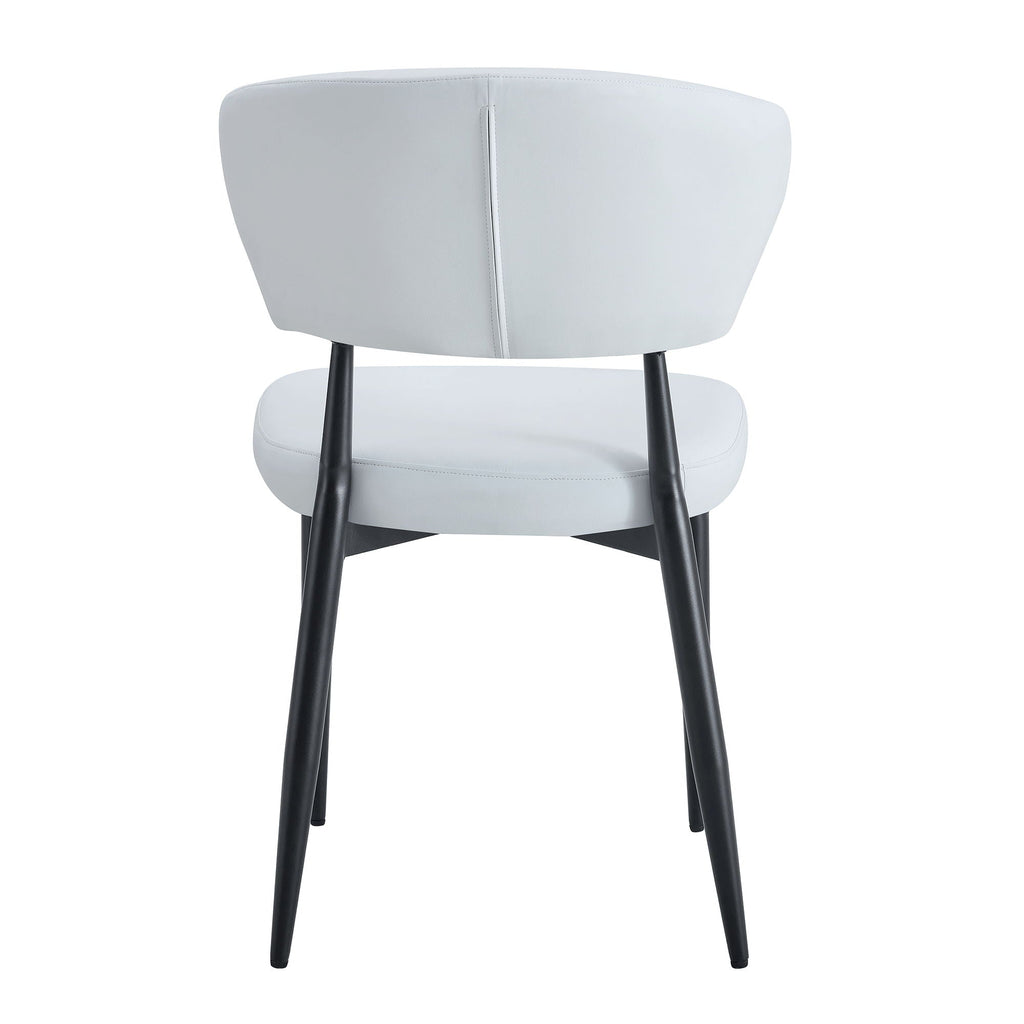 Minimalist Ergonomic Dining Chair With Curved Backres (Set of 4)