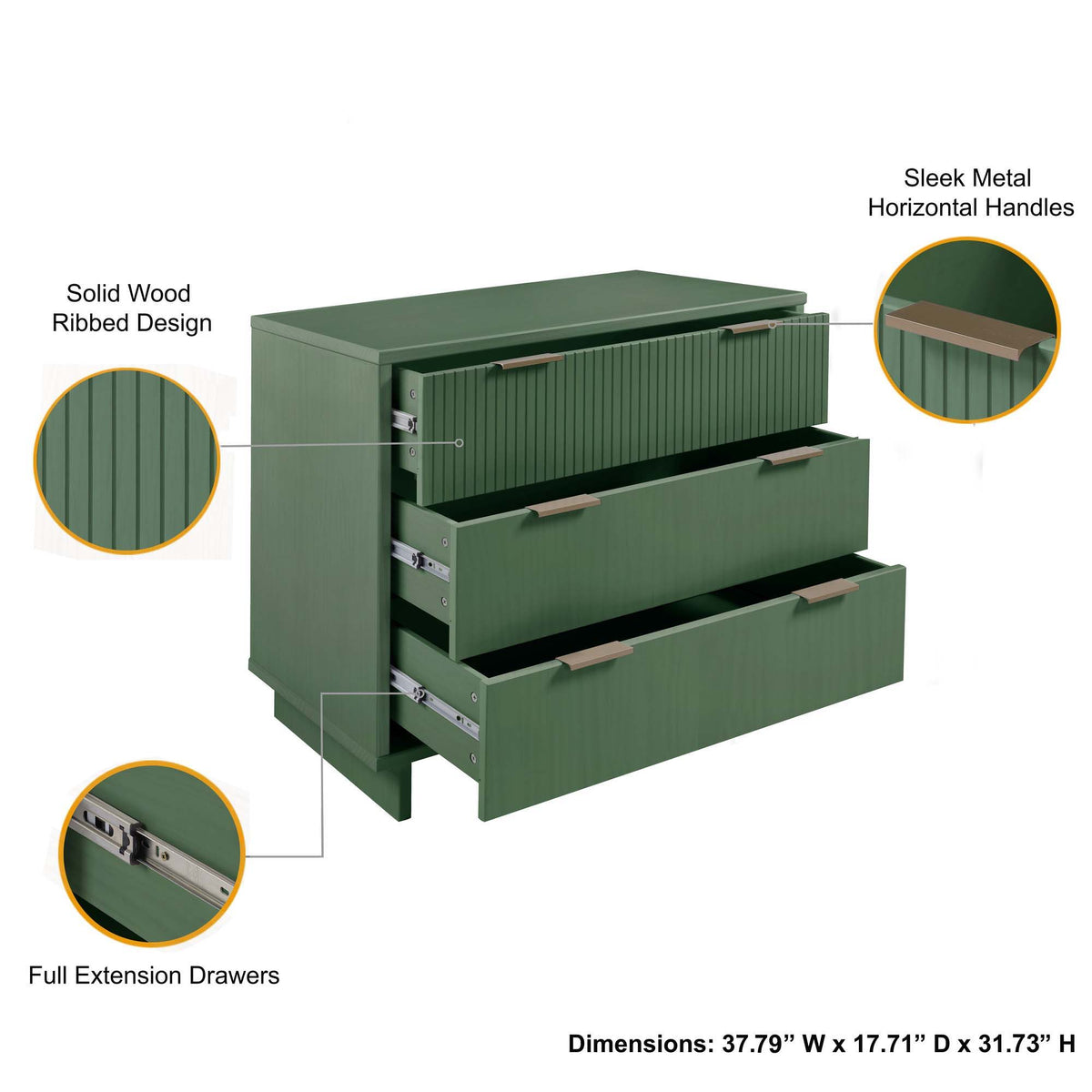 Granville - Dresser With 3 Drawers