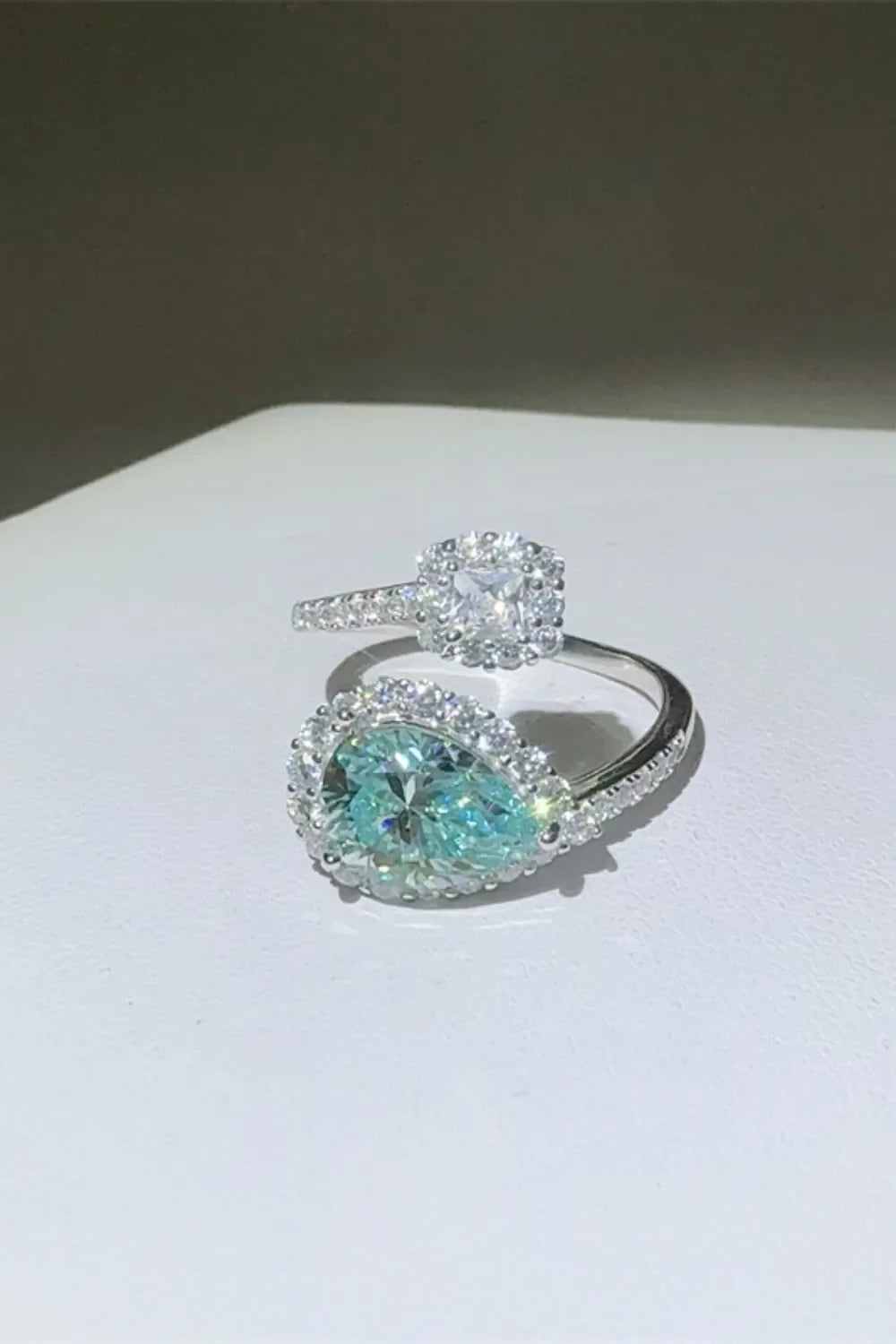 2 Carat Sparkala™ 925 Sterling Silver Bypass Ring