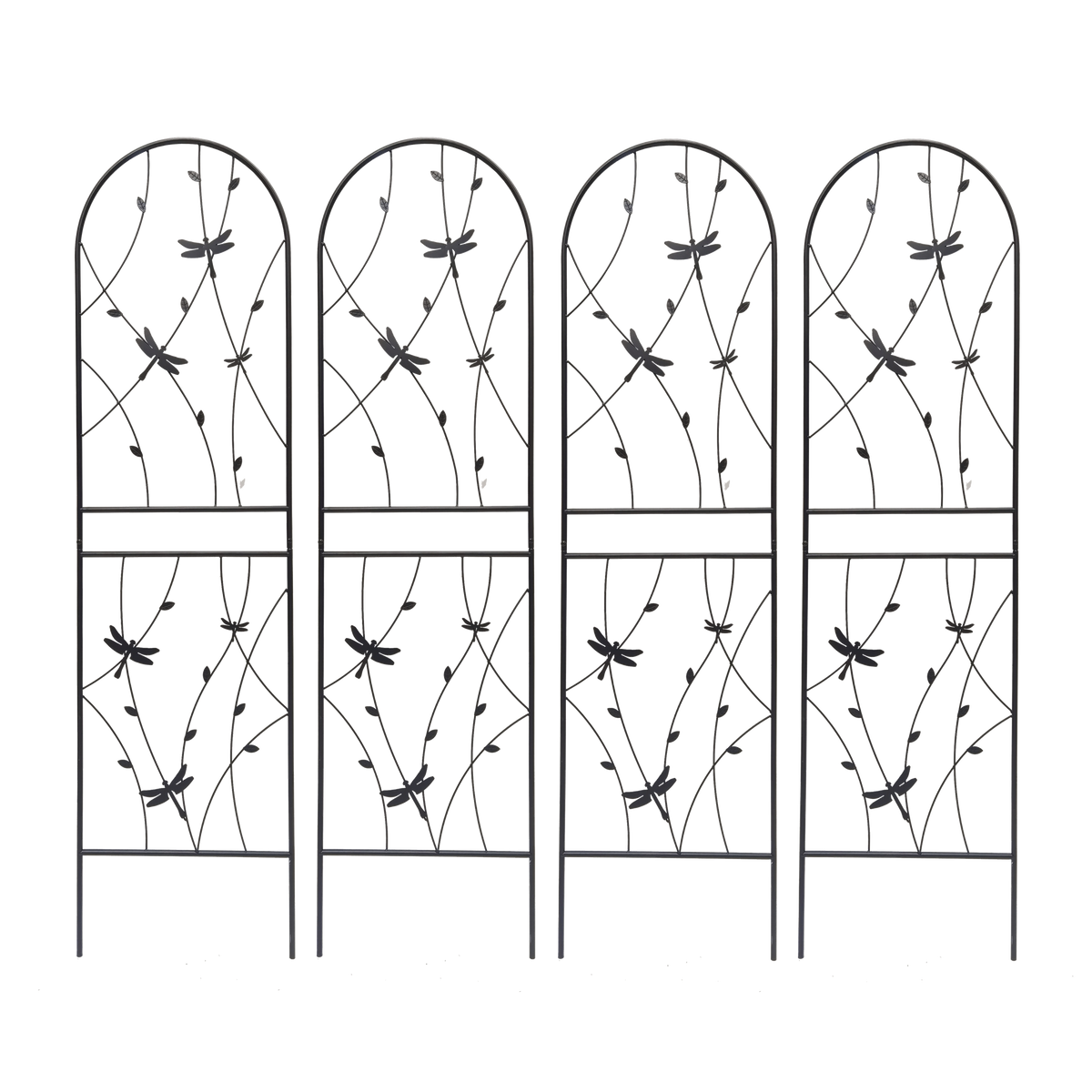2 Pack Metal Garden Trellis 71" x 19.7" Rustproof Trellis for Climbing Plants