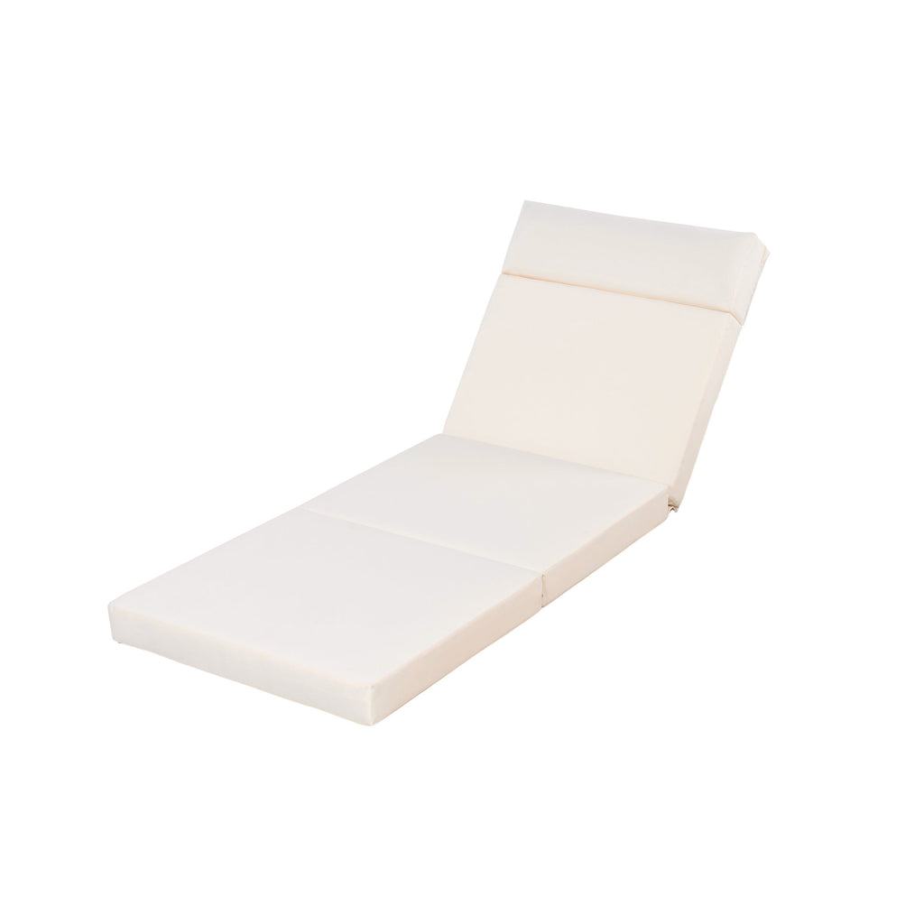Modern Acacia Wood Outdoor Chaise Lounge