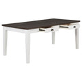 Preston - 2 Drawer Table - Antique White