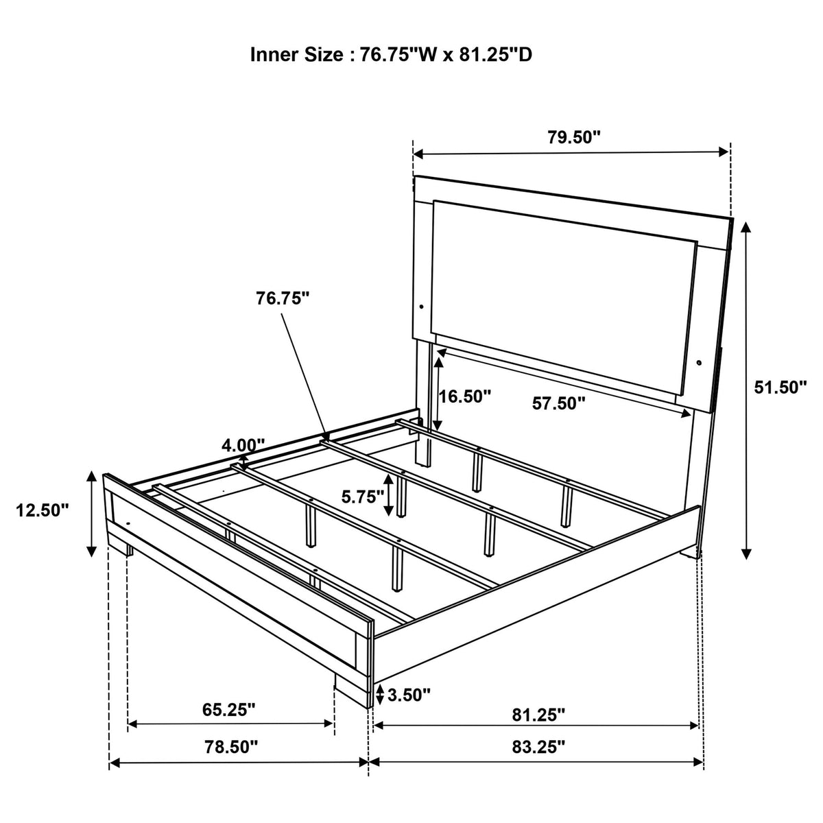Lincoln - Bedroom Set With LED Headboard