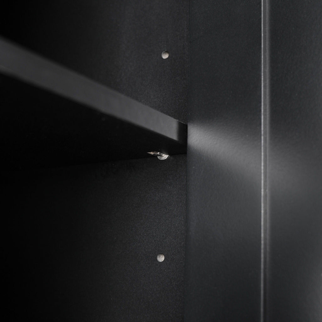 Freestanding Tall Bathroom Cabinet With Soft Close Doors And Adjustable Shelves