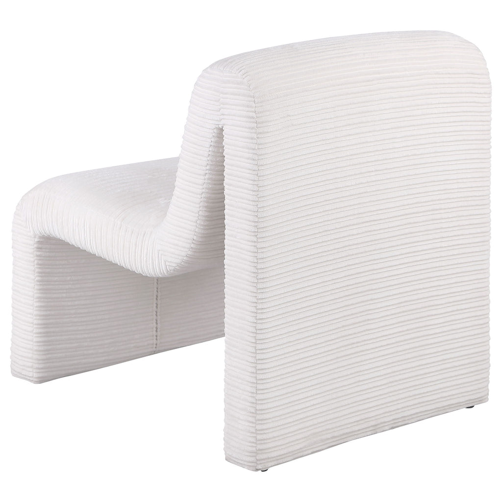 Winne - Curved Armless Accent Chair