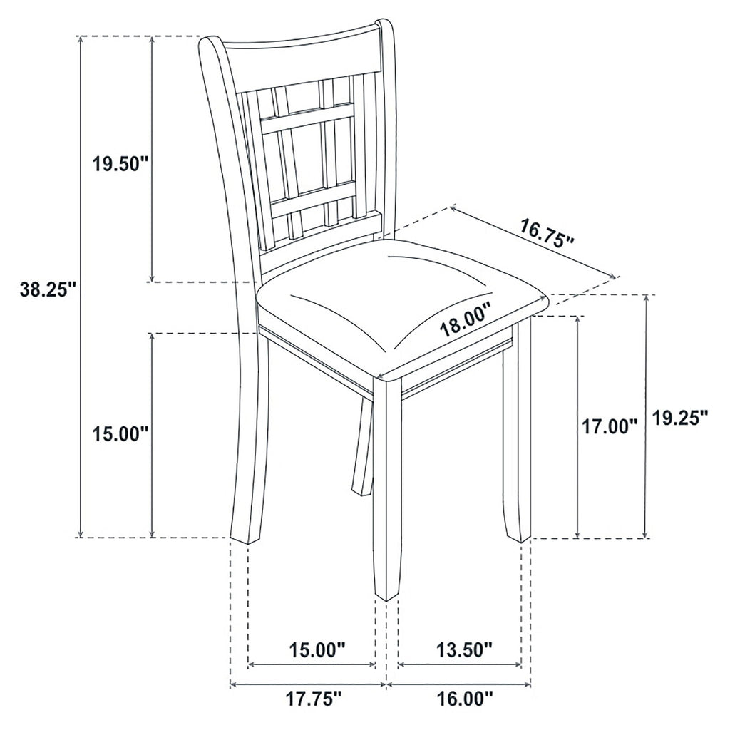 Lattice Back Side Chairs (Set of 2)