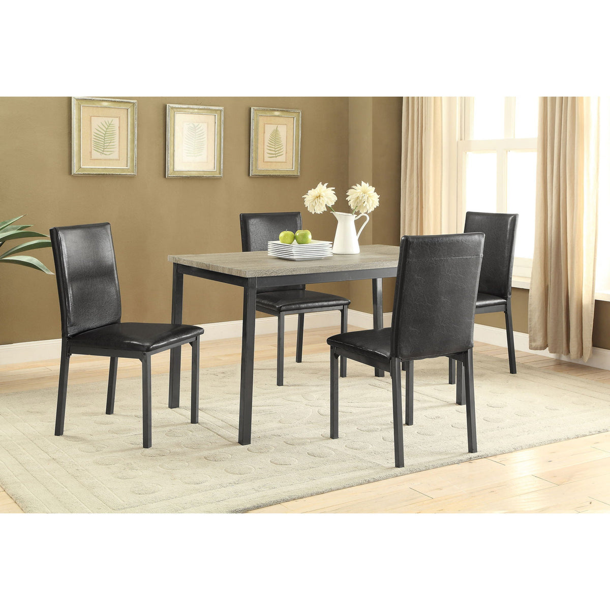 Upholstered Side Chair (Set of 2) - Black