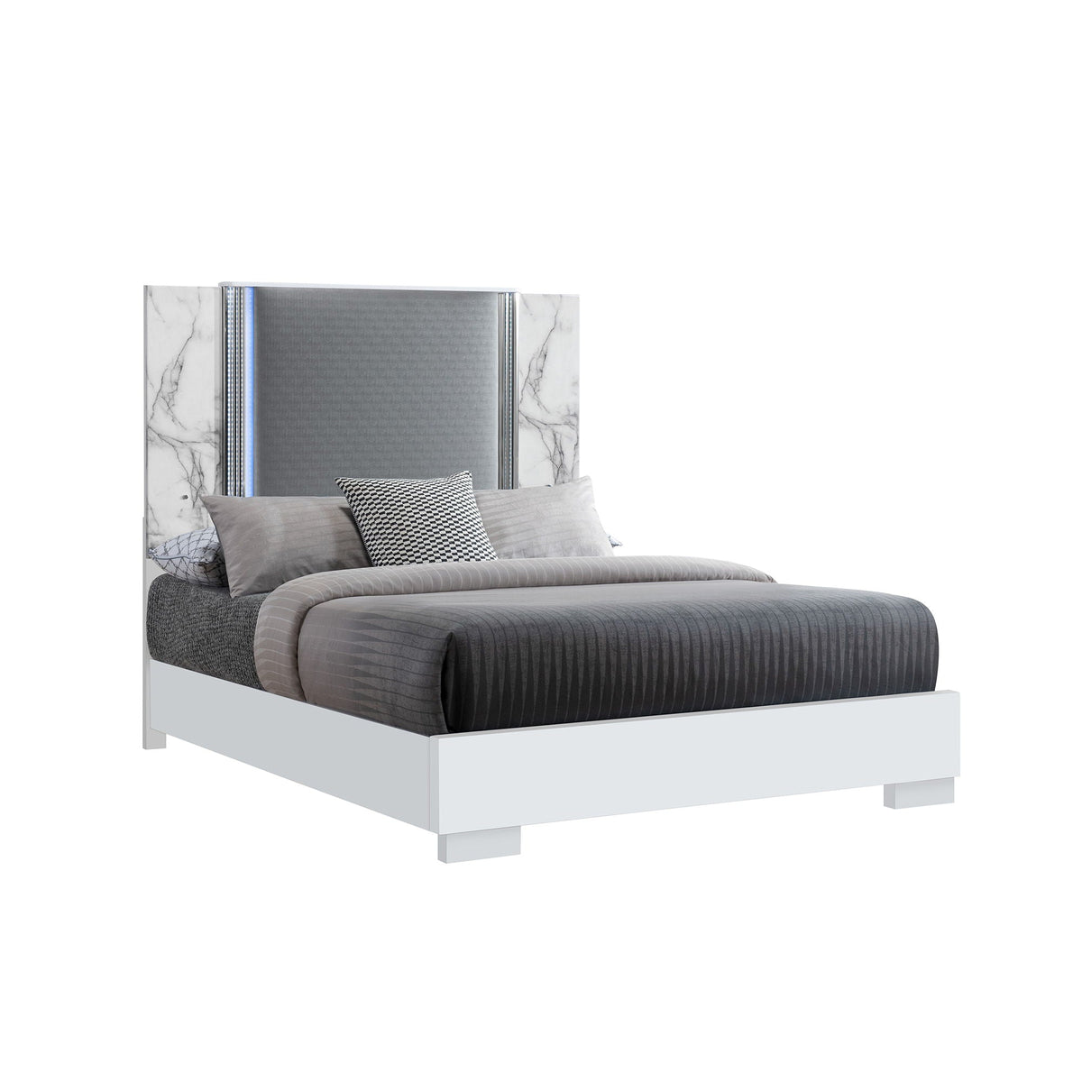 Moon - Modern Bed With LED Accent Lighting