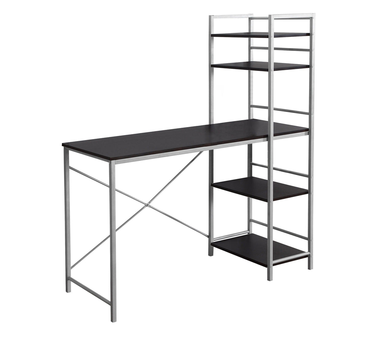 Computer Desk for Home Office with Laptop Storage Shelves